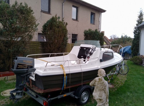 Gfk kajütmotorboot 30ps - gfk, kajütmotorboot.