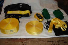 Slackline Set 15 m inkl. Baumschutz Dt.Anleitung Halteleine Taschen all incl TOP