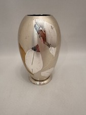 WMF Ikora Vase versilbert 24 cm Art Deco  Bauhaus EP Brass Metall