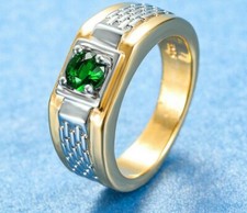 Ring 56 58 Fingerring Herrenring Gold Silber zweifarbig  Herrenschmuck Damen