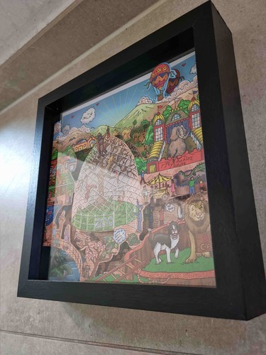 Charles fazzino the zoo - zoo!", 3d