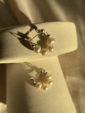 Echte Perlenohrringe 925