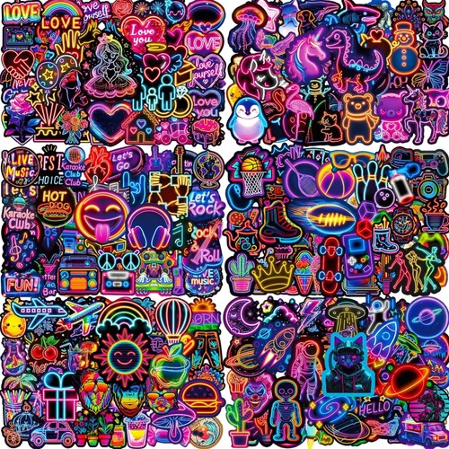 Cooles 300er neon aufkleber - neon,