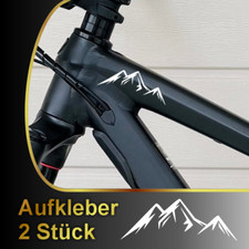 Mountain Berge Aufkleber Mountainbike Fahrrad MTB - 2 Stück - Sticker Farbwahl
