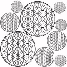 9x Die Blume des Lebens