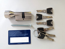 ABUS XP20S Knaufzylinder 30/30K inkl. 6 Schlüssel - mit Sicherungskarte