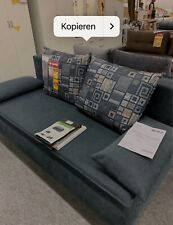 Dauerschlafsofa (Boxspringbett) mit Schlaffunktion und großem Bettkasten - Grau