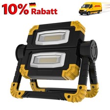 🔥Lagerräumung! LED Arbeitsleuchte IP44 Akku Flutlicht Baustrahler Werkstatt DHL
