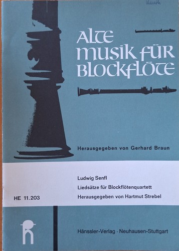 Senfl ludwig liedsätze für - ludwig:,