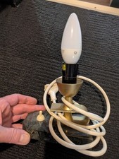 50er 60er Tripod Brass Messing Tischlampe Vintage pottery Nachttischlampe