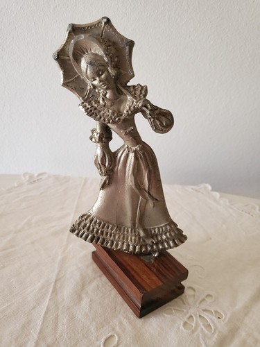 Zinnfigur mit holzsockel - zinnfigur,