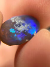 semi crystal Opal aus Lightning Ridge australien roh blaues Feuer 2,14 ct rough