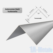 Edelstahl Kantenschutz gebürstet L*1m/1,5m/2m* | Winkel Edelstahl S *1/1,5/2mm*