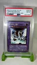  Cyber End Drache – CRV-DE036 – PSA 8 – Ultimate Rare – 1. Auflage (2005)