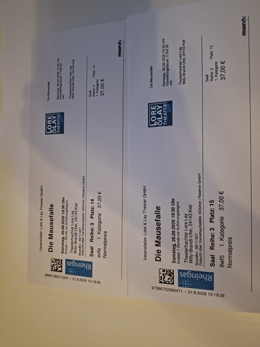 Tickets theaterfrachter lore - tickets,