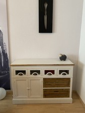 2 Kommoden Shabby-Look Weiß, Vollholz 120x83x42 Je 180€    Nur An Abholer