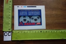 Alter Aufkleber Musik HiFi Audio Tonbandgerät Tonband ASAHI Metal Auto Reverse