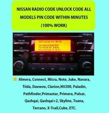 NISSAN RADIO CODE Qashqai -