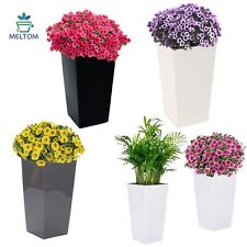 Blumenkübel Hochglanz Einsatz Pflanzgefäß Slim Pflanzkübel 4 FARBEN 6 Größen