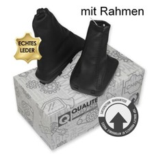 LEDER SCHALTSACK SCHALTMANSCHETTE HANDBREMSSACK OPEL ASTRA G SCHWARZ + RAHMEN