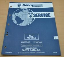 OMC Cobra Stern Drives 5.7 Motor Bootsmotor Ersatzteilliste Service