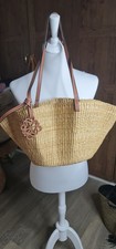 Raffia Strandtasche mit Lowe