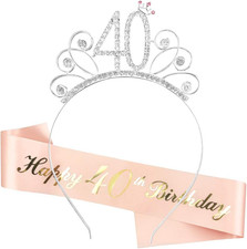 40. Geburtstag Krone Schärpe