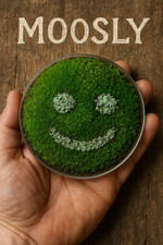 🌱 Moos Smiley – lebendes Moosbild in Petrischale | Naturkunst Unikat 😃