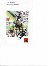 Ulla Salzgeber, Reiten, Autogrammkarte signiert
