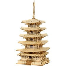 Holzpuzzle pagoda - holzpuzzle, 3d