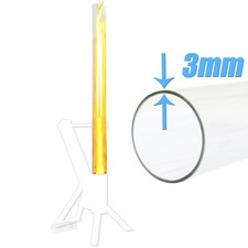 Ersatzglas Glasrohr Glasröhre Feuerrohr / Feuersäule Ø 8 x 100 cm hitzebeständig