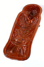 antike Backform / Tonform, um 1880, Motiv - Jesuskind / Wickelkind