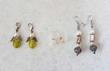 2 Paar Ohrhänger + 2 Engel Ketten/Armbandanhänger/Reißverschlussanhänger