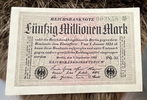 Reichsbanknote millionen - reichsbanknote,