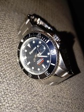 Gigandet Herren Automatikuhr Edelstahl Datum Silber Schwarz