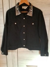 Schwarze Jeansjacke für Damen