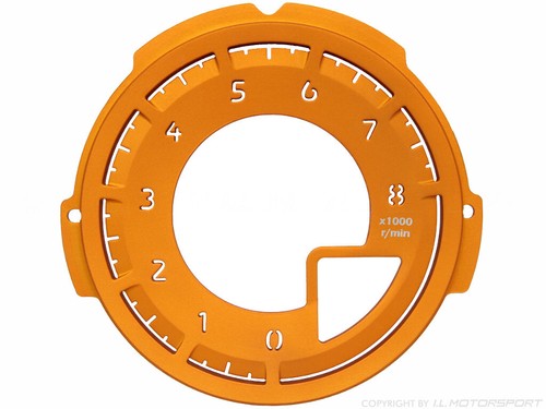 Tachoscheibe alu orange - tachoscheibe,