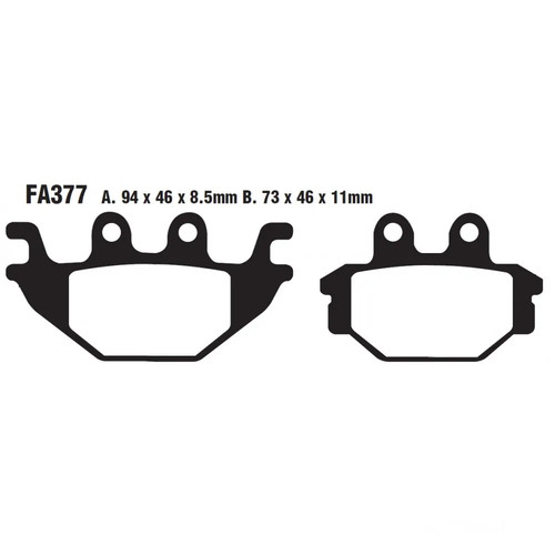 Bremsbelag ebc fa377v - bremsbelag,