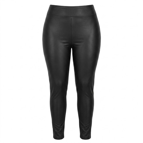 Damen kunstleder leggings - damen,