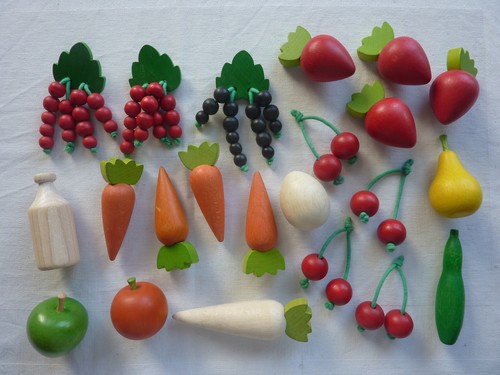 Kaufladen zubehör obst - obst, aus