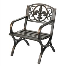 Gartenstuhl Metallsessel Veranda Stuhl Metallstuhl Balkonsessel Metall antik