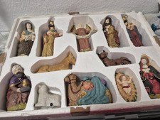 12 tlg. Set grosse Krippenfiguren ideal für Schaufenster oder Kirchen