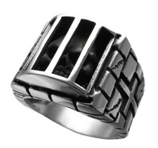 Herrenring Totenkopf Käfig