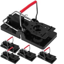 5-er Set Mausefallen, Schlagfallen mit hoher Schlagkraft, wiederverwendbar