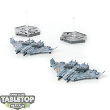 Aeronautica Imperialis - 2x Tiger Shark AX 1-0 Fighter-Bombers - bemalt