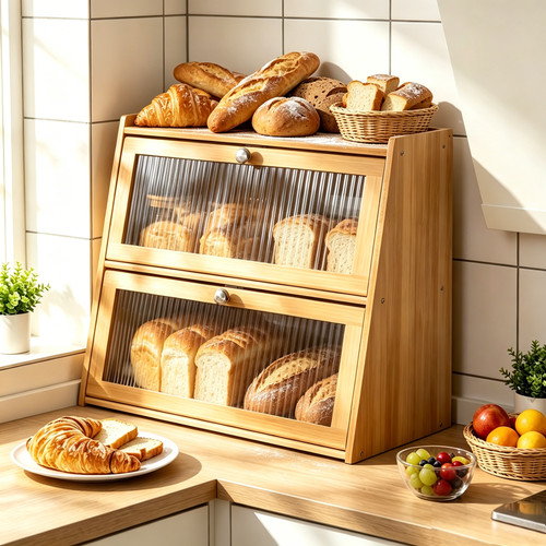 Brotkasten holz etagen - brotkasten, 2