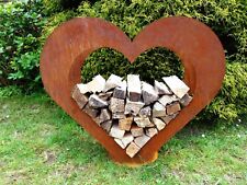 Herz aus Metall - Holz-Regal -