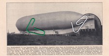 Stahl -Luftschiff V 1 Düsseldorf Probefahrten  Foto u. Text  von 1913