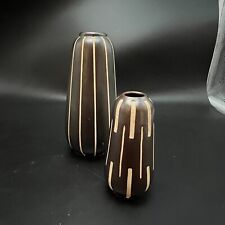 Set Piesche und Reif Ritz Dekor Tischvasen 60er Jahre