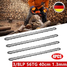 4x Sägekette 40cm 56TG 3/8 LP 1.3mm für Stihl Dolmar Bosch Makita Einhell 16Zoll